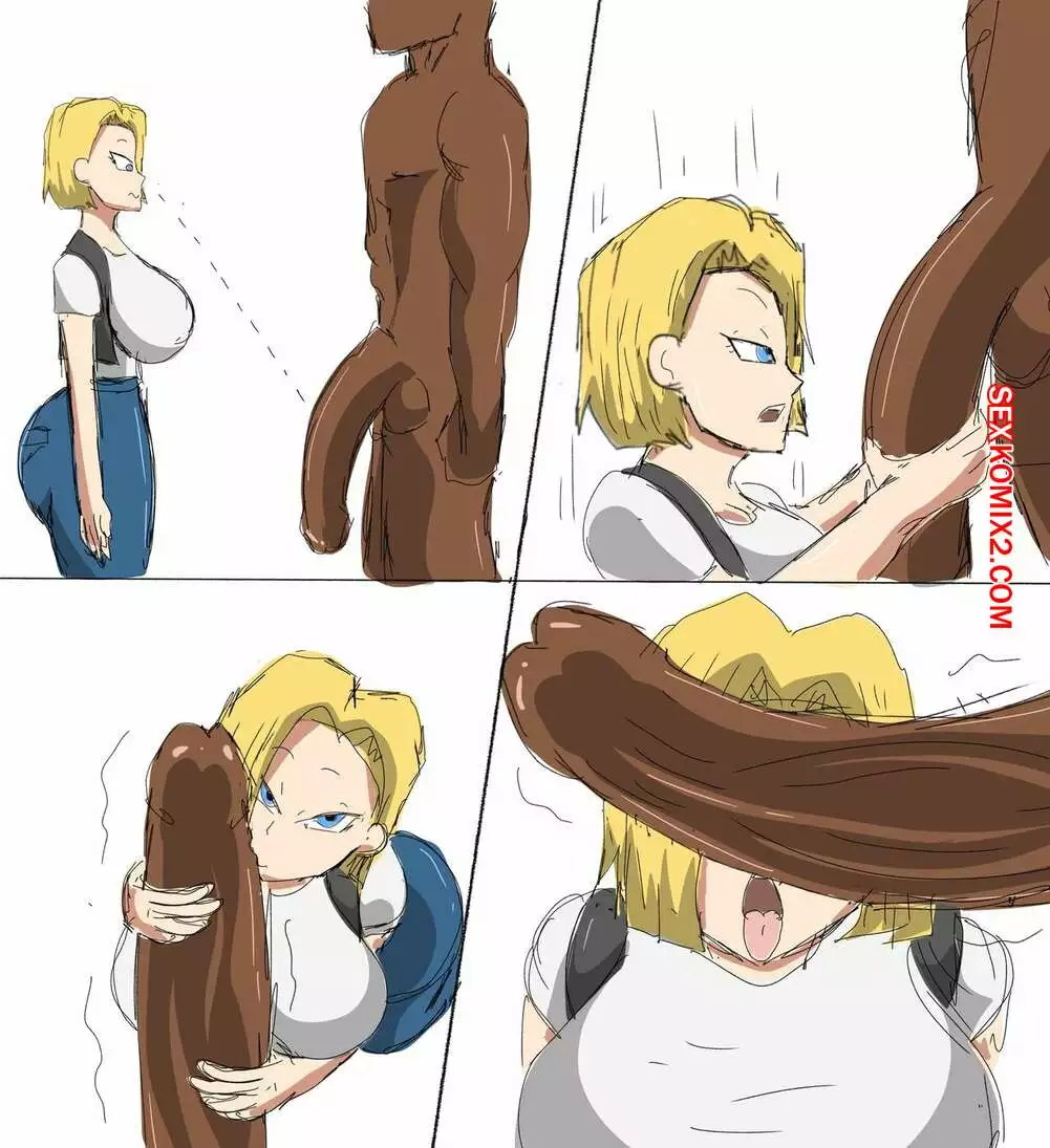 Dragon Ball. Андроид 18 любит черные члены. Android 18 Blacked Comics. ZDaddyEcchi. | Страница 16