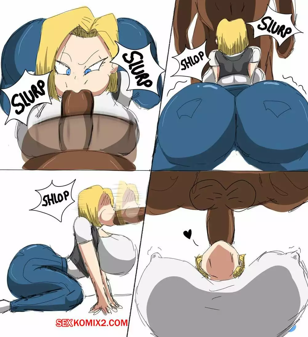Dragon Ball. Андроид 18 любит черные члены. Android 18 Blacked Comics. ZDaddyEcchi. | Страница 18