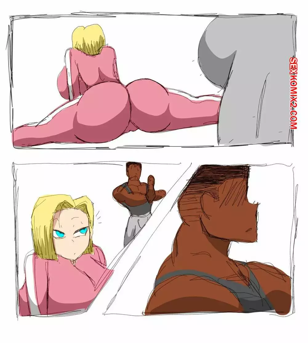 Dragon Ball. Андроид 18 любит черные члены. Android 18 Blacked Comics. ZDaddyEcchi. | Страница 38