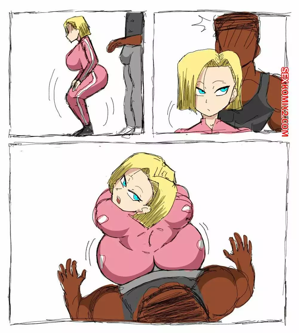 Dragon Ball. Андроид 18 любит черные члены. Android 18 Blacked Comics. ZDaddyEcchi. | Страница 44