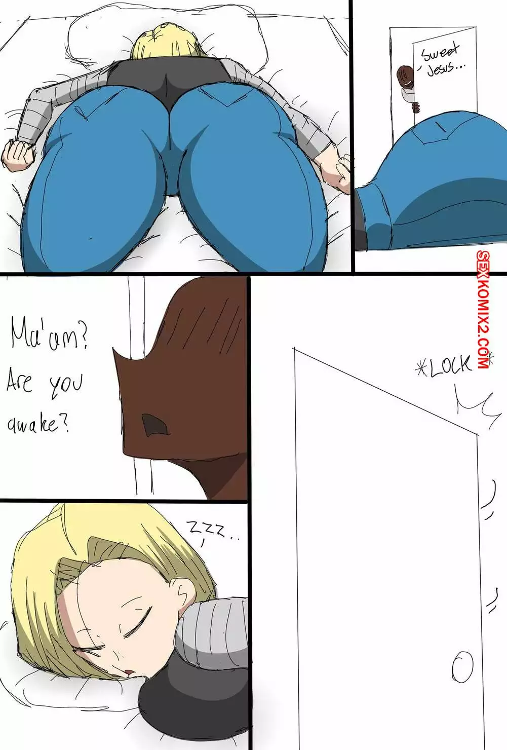 Dragon Ball. Андроид 18 любит черные члены. Android 18 Blacked Comics. ZDaddyEcchi. | Страница 88
