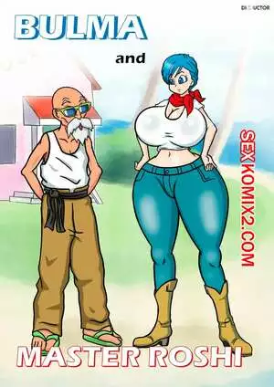 Dragon Ball. Бульма и Роши. Bulma and Roshi. Dibuctor.